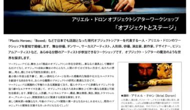 アリエル・ドロン オブジェクトシアターワークショップ「オブジェクトとステージ」